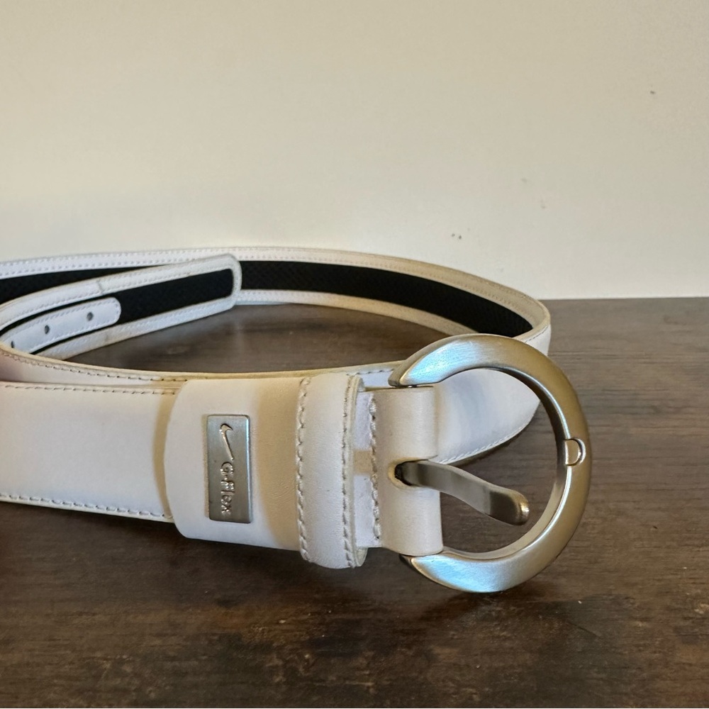 Men Nike White Belt